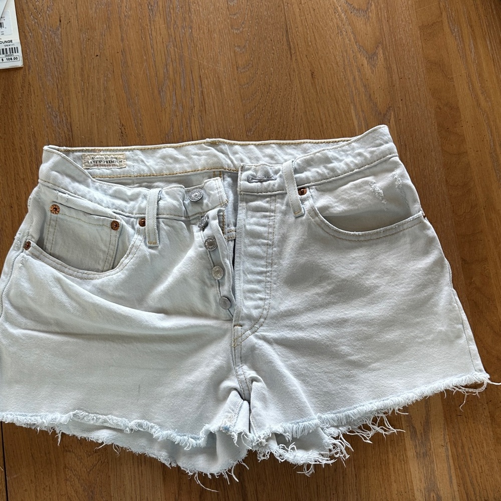 Levis 501 Light Denim Shorts